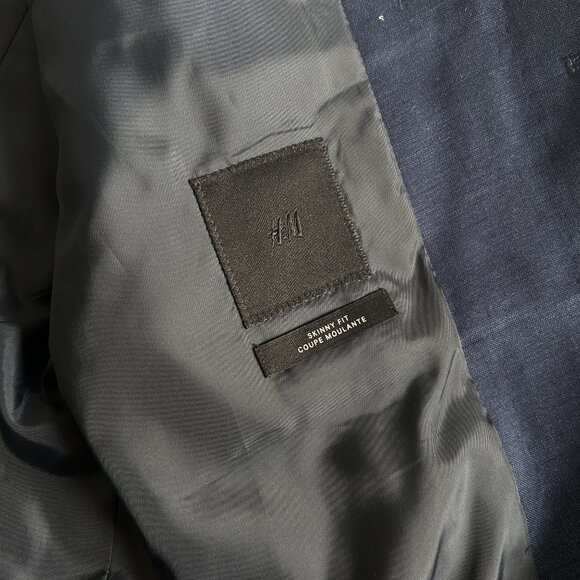 H&M Men's Blazer, Blue, 42R - Picture 2 of 2